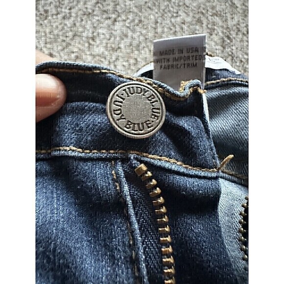 Judy Blue Jeans Mid Rise Skinny Ankles Womens Size 7/28 Made in USA Styl… - Picture 3 of 5